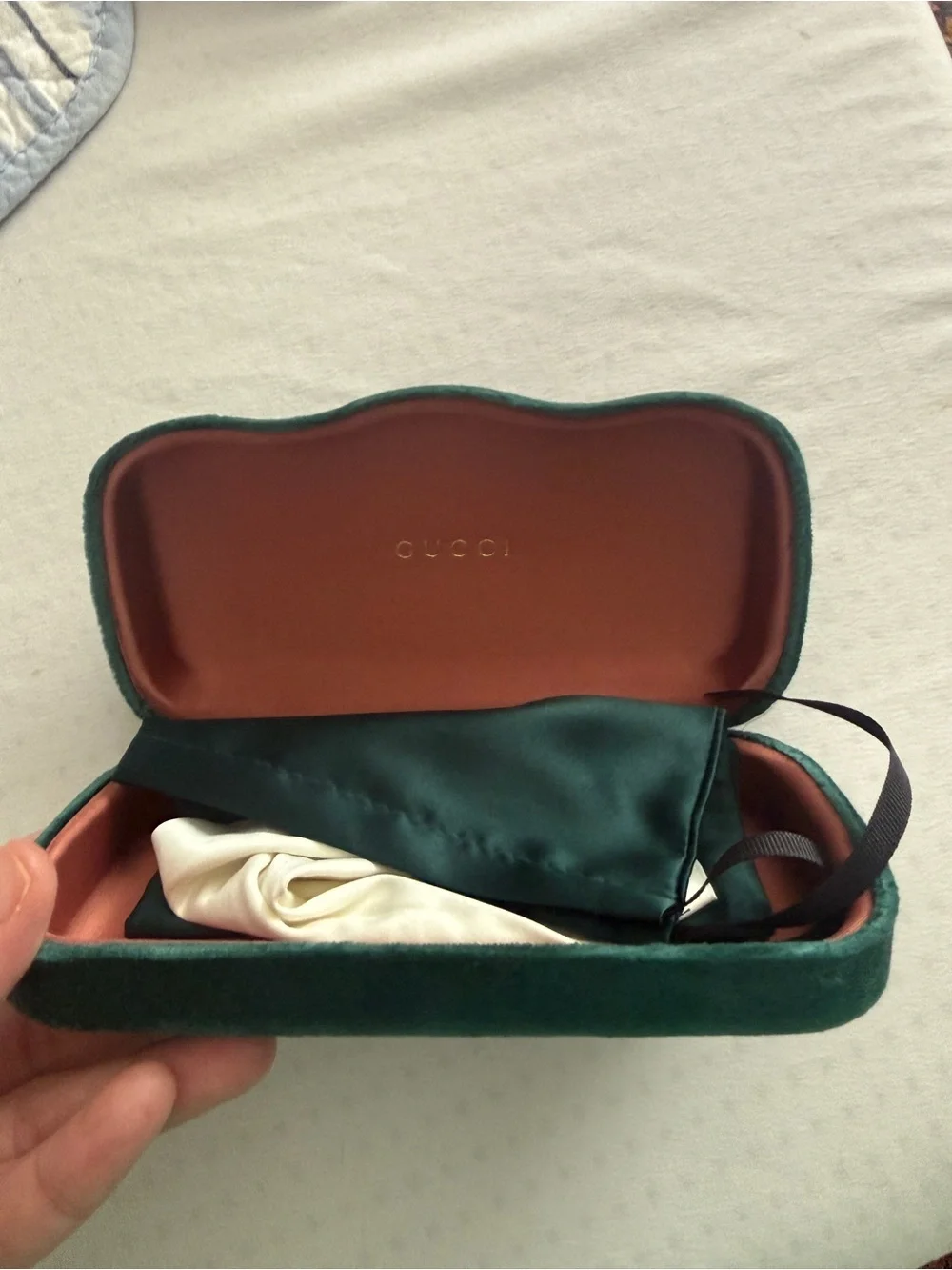 Gucci Dark Green Velvet Protective Case